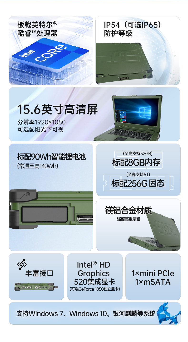 三防筆記本電腦,軍綠色加固式筆記本,DTN-S1511TG.jpg 三防筆記本電腦,軍綠色加固式筆記本,DTN-S1511TG.jpg